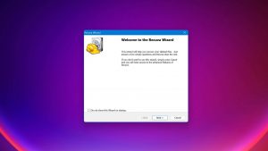 recuva wizard window