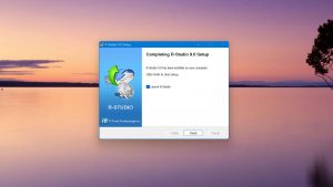 install r-studio completed