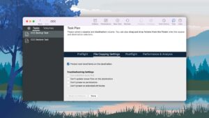 carbon copy cloner file copy settings
