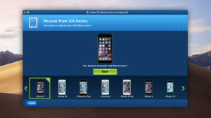 leawo ios data recovery start scanning